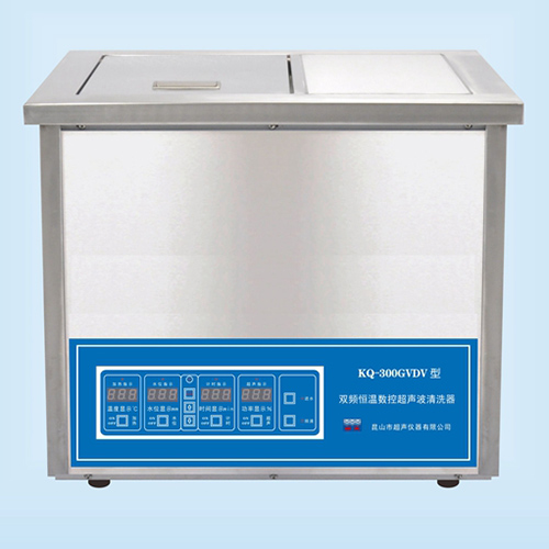昆山舒美臺式雙頻恒溫數控超聲波清洗器超聲波清洗機KQ-300GVDV